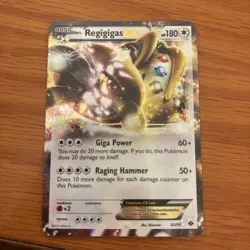 Pokemon Card - Regigigas EX Next Destinies 82/99 Ultra Rare Black & White Holo - Image 1