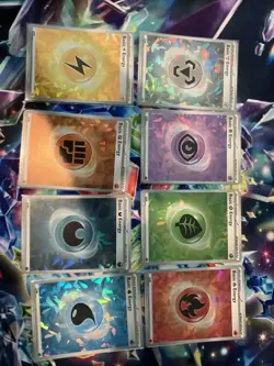 Pokemon Terapagos EX Ultra-Premium Collection Cracked Ice Holo Energy 8-Card Set - Image 1