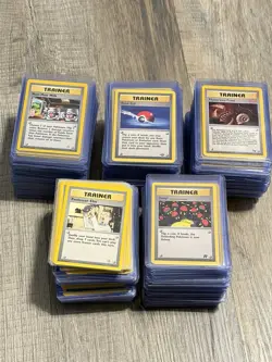 Pokemon WOTC Trainer & Energy Lot 250 Cards Vintage Rocket Base Neo Fossil - Image 1