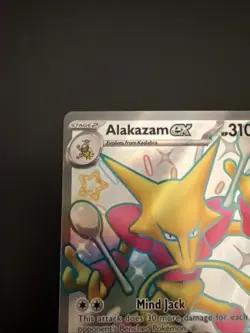 Alakazam ex - 215/091 - Pokemon Paldean Fates Shiny Full Art Ultra Rare Card NM - Image 2