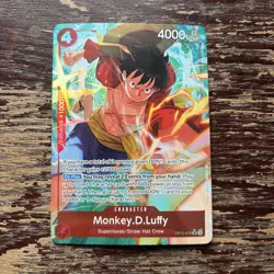 Near Mint Monkey D. Luffy OP12-015 Alt Art One Piece Card Game Alternate Art SR - Image 1