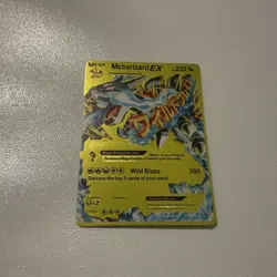 Mcharizard EX Mega M Charizard Gold Foil Fan Art Pokemon Card 108/106 230HP NM - Image 2