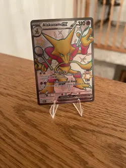 Alakazam ex SHINY Full Art Ultra Rare Card Pokemon - 215/091 - Paldean Fates - Image 1