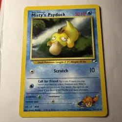 Pokemon Card - Gym Heroes 54/132 - MISTY'S PSYDUCK (uncommon) - NM - Image 1