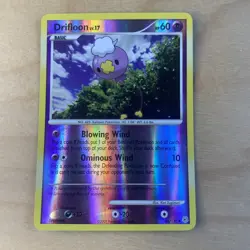 Drifloon 46/130 Reverse Holo Diamond & Pearl Base Pokemon Card LP - Image 1