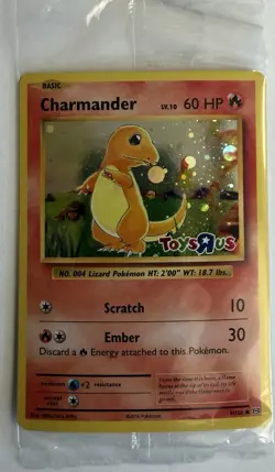 Pokemon TCG Toys R US Promo Holo Card Charmander 9/108 - Image 1