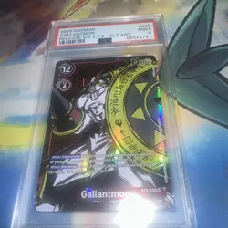 Gallantmon BT2-020 Super Rare - Digimon Card Game PSA 9 Alternate Art ENGLISH - Image 1