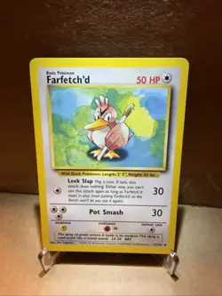 Farfetch'd 27/102 Base Set Series Base Set UNCOMMON 1999 Pokemon Card WOTC NM/LP - Image 1