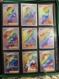 Rainbow Pokemon Card Trainer Lot - Image 1