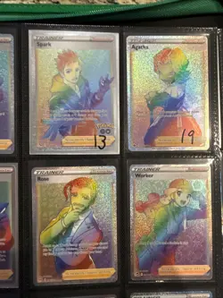 Rainbow Pokemon Card Trainer Lot - Image 3