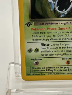 Dark Golbat - 7/82 - Pokemon Team Rocket 1st Edition Holo Rare Card WOTC - Image 4