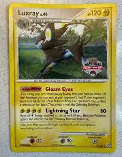 Pokemon Luxray National Championships Promo Diamond & Pearl Set 7/130 NM Card - Image 1