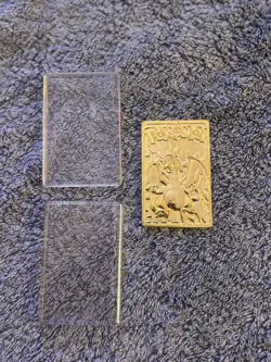Pokemon Charizard Nintendo 1999 Burger King 23k Gold Plated Card - Image 1