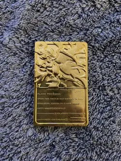 Pokemon Charizard Nintendo 1999 Burger King 23k Gold Plated Card - Image 3