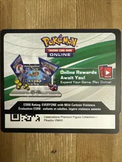 Pokemon TCG Live Celebrations Pikachu VMAX Collection Code Card via Ebay Message - Image 1
