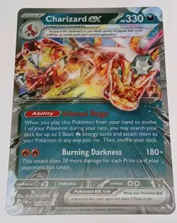 Pokemon TCG Charizard EX Jumbo Oversized Lenticular Promo Card 2025 SVP196 - Image 2