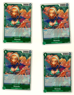 Set Of 4 Wanda OP08-034 Foil Two Legends One Piece Trading Card - Image 3