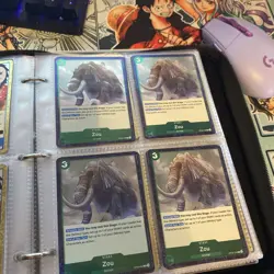 Set Of 4 Zou OP08-039 Foil Two Legends One Piece Trading Card - Image 1