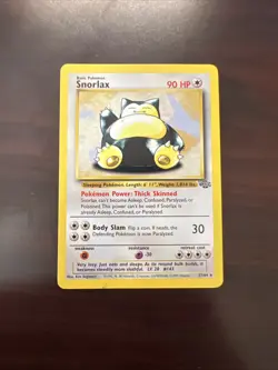 Snorlax 27/64 Jungle Set Non-Holo Rare Card WOTC Pokemon TCG NM-LP - Image 1