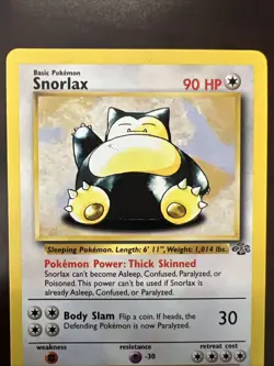 Snorlax 27/64 Jungle Set Non-Holo Rare Card WOTC Pokemon TCG NM-LP - Image 3