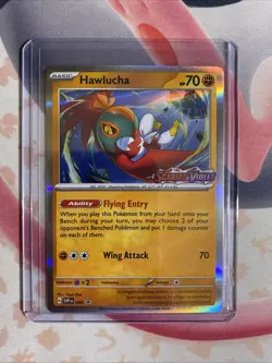 Pokemon Card Hawlucha 007 Black Star Promo Scarlet Violet Base Prerelease LP - Image 3