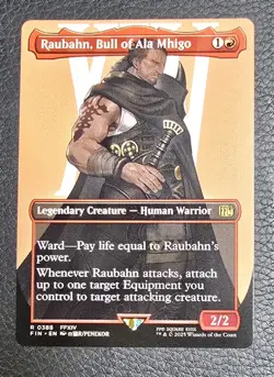 Raubahn, Bull of Ala Mhigo (Borderless) Final Fantasy Regular MTG NM Magic Card - Image 1