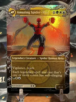 MTG | Peter Parker - Amazing Spider Man (0208 - Borderless) ✨FOIL✨ - Image 1
