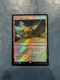 NM Surge Foil Rootbound Crag, MTG, Final Fantasy Commander, Magic, 416 - Image 1