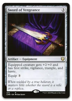 Sword of Vengeance #475 (NM) Commander Legends CMR Magic MTG - Image 1