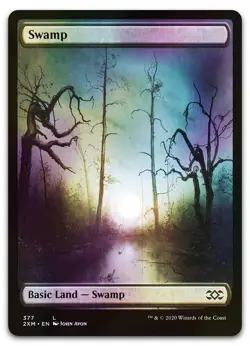 Swamp (377) #377 (Foil) (NM) Double Masters 2XM Magic MTG - Image 1