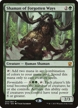 Shaman of Forgotten Ways #204 (MP) Dragons of Tarkir DTK Magic MTG - Image 1