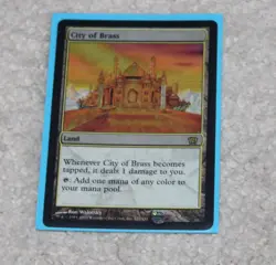 MTG FOIL City of Brass 8th Edition Magic the Gathering LP - Image 1