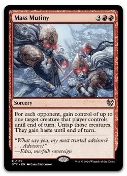 Mass Mutiny #174 (NM) Thunder Junction OTC Magic MTG - Image 1