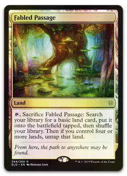 Fabled Passage #244 (Foil) (NM) Throne of Eldraine ELD Magic MTG - Image 1