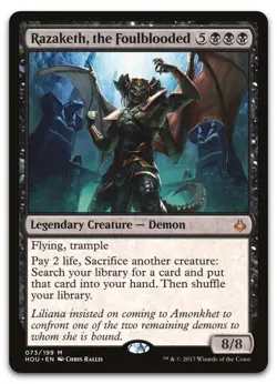 Razaketh, the Foulblooded #73 (NM) Hour of Devastation HOU Magic MTG - Image 1