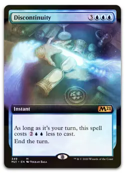 Discontinuity (Extended Art) #349 (Foil) (NM) Core Set 2021 M21 Magic MTG - Image 1