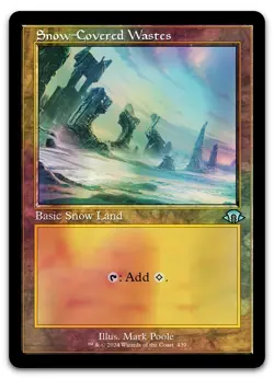 Snow-Covered Wastes (Retro Frame) #439 (Foil) NM Modern Horizons 3 MH3 Magic MTG - Image 1