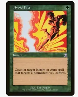1x MTG Avoid Fate - Timeshifted - Green Counter Spell! NM Mint! - Image 1