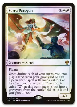Serra Paragon #32 (Foil) (NM) Dominaria United DMU Magic MTG - Image 1