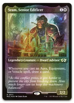 Sram, Senior Edificer (Foil Etched) #71 (NM) March of the Machine MUL Magic MTG - Image 1