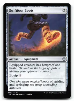 Swiftfoot Boots #339 Commander Legends: Battle for Baldur's Gate - Image 1