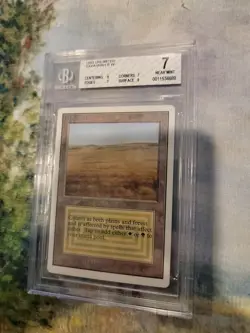 BGS Unlimited Savannah MTG 7 NM Dual Land Beckett Graded Magic Vintage BGS - Image 2