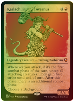 Karlach, Fury of Avernus - Showcase FOIL - NM MTG Battle for Baldur's Gate 400 M - Image 1