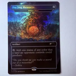 Magic The Gathering Mtg Foil Shu Jing Meteorite Secret Lair Near Mint Rare - Image 1