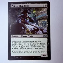 Magic The Gathering Mtg Pitiless Plunderer Jumpstart Foundations 25 - Image 1
