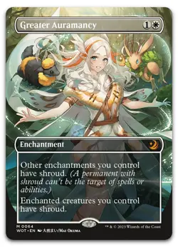 Greater Auramancy (Anime Borderless) #64 (NM) Wilds of Eldraine WOT Magic MTG - Image 1