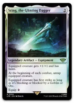 Sting, the Glinting Dagger #250 (Foil) (NM) Lord of the Rings LTR Magic MTG - Image 1
