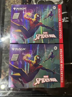 Magic The Gathering Marvel’s Spider-Man Collector Booster Sealed QTY 2 - Image 1