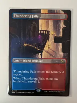 BORDERLESS MTG Thundering Falls - Murders at Karlov Manor (MKM) MTG - Image 1