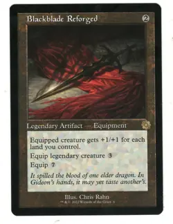 MTG Blackblade Reforged Retro Frame Brothers War Magic The Gathering TCG - Image 1
